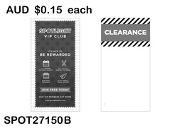 [SPOT1800215S] CLEARANCE HEADER CARD - VIP REWARDS  (SPOT27150 B)25PCS/SET