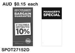 [SPOT1800225S] MANAGER'S SPECIAL HEADER CARD - BARGAIN GUARANTEE (SPOT27152 D)25PCS/SET